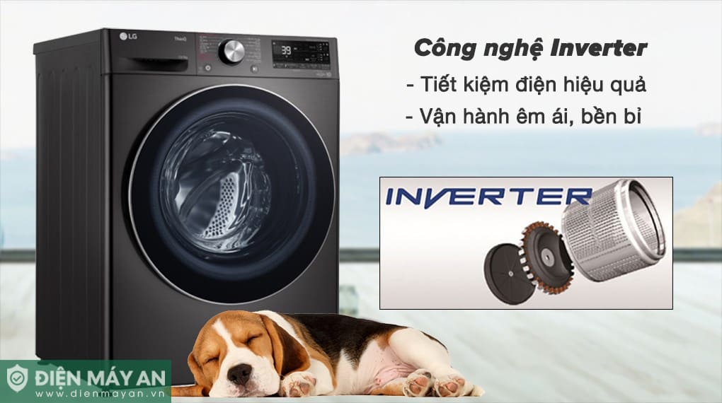 Máy giặt sấy LG Inverter giặt 12 kg - sấy 7 kg FV1412H3BA